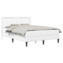 Bedframe met matras Wit 140 x 190 cm Kunstleer