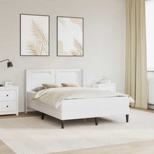 Bedframe met matras Wit 140 x 200 cm Kunstleer