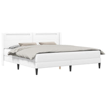 Bedframe met matras Wit 180 x 200 cm Kunstleer