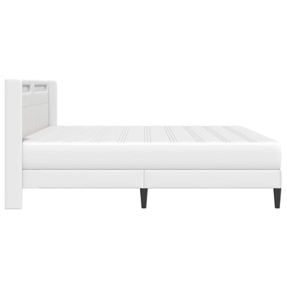 Bedframe met matras Wit 180 x 200 cm Kunstleer