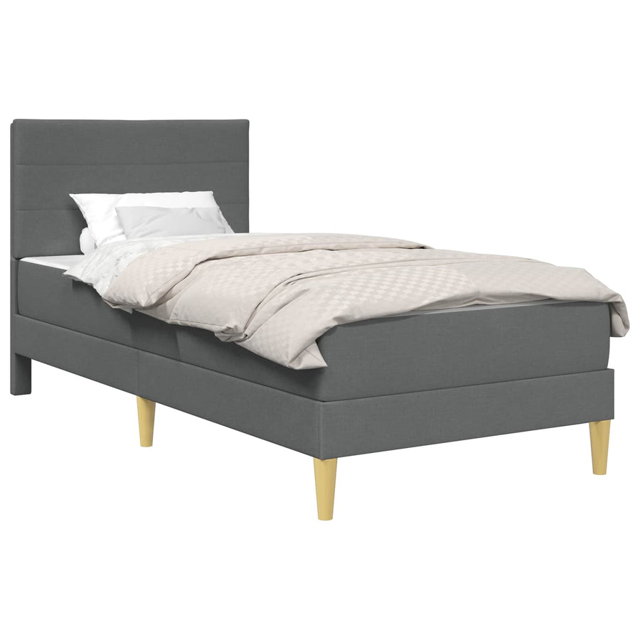 Bedframe Donkergrijs 80 x 200 cm Polyester