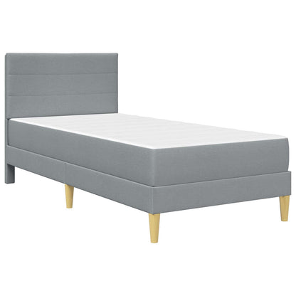 Bedframe Lichtgrijs 90 x 190 cm Polyester