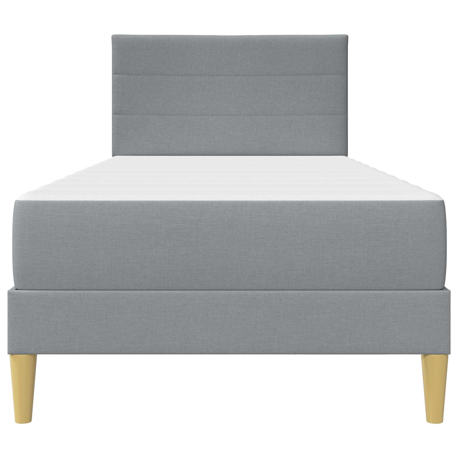 Bedframe Lichtgrijs 90 x 190 cm Polyester