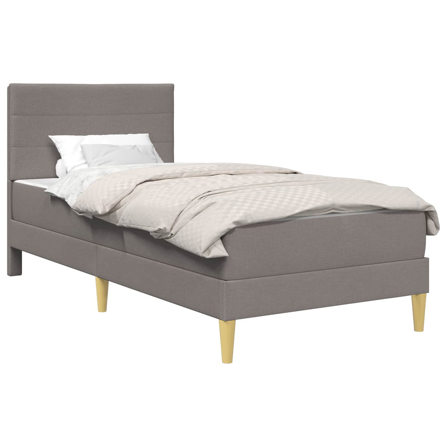 Bedframe Taupe 90 x 200 cm Polyester