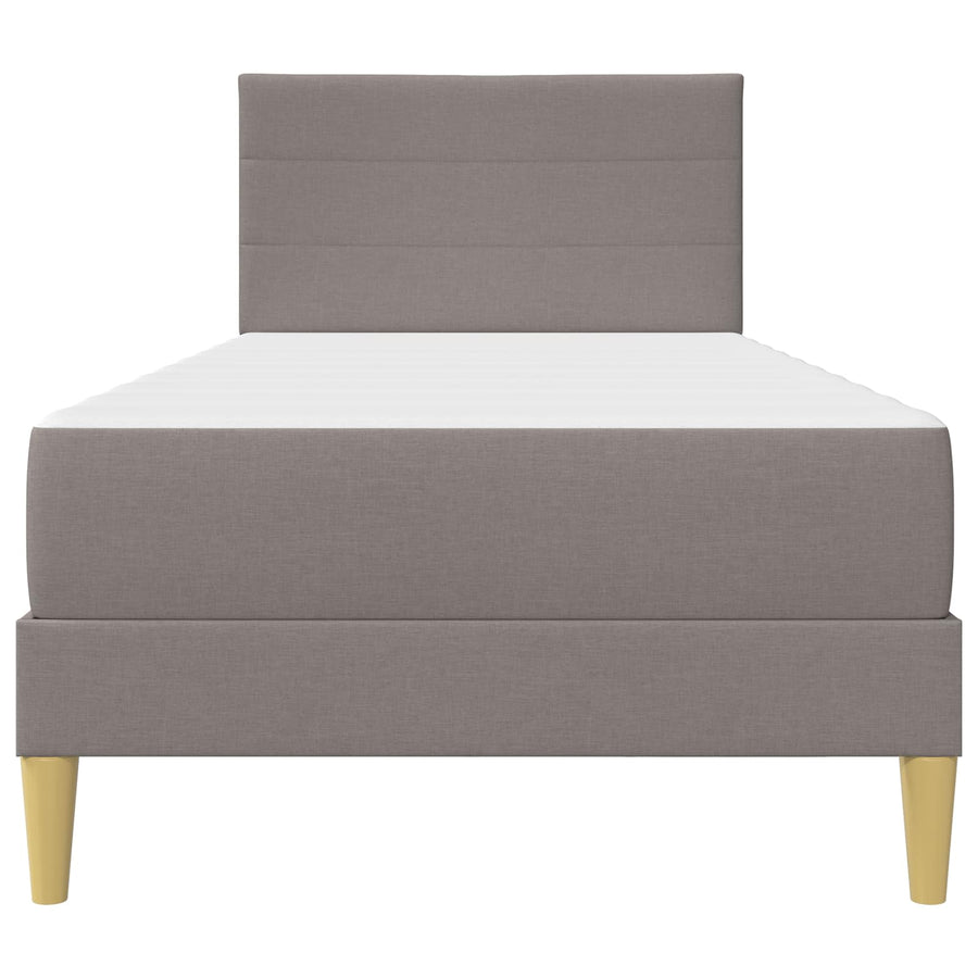 Bedframe Taupe 90 x 200 cm Polyester