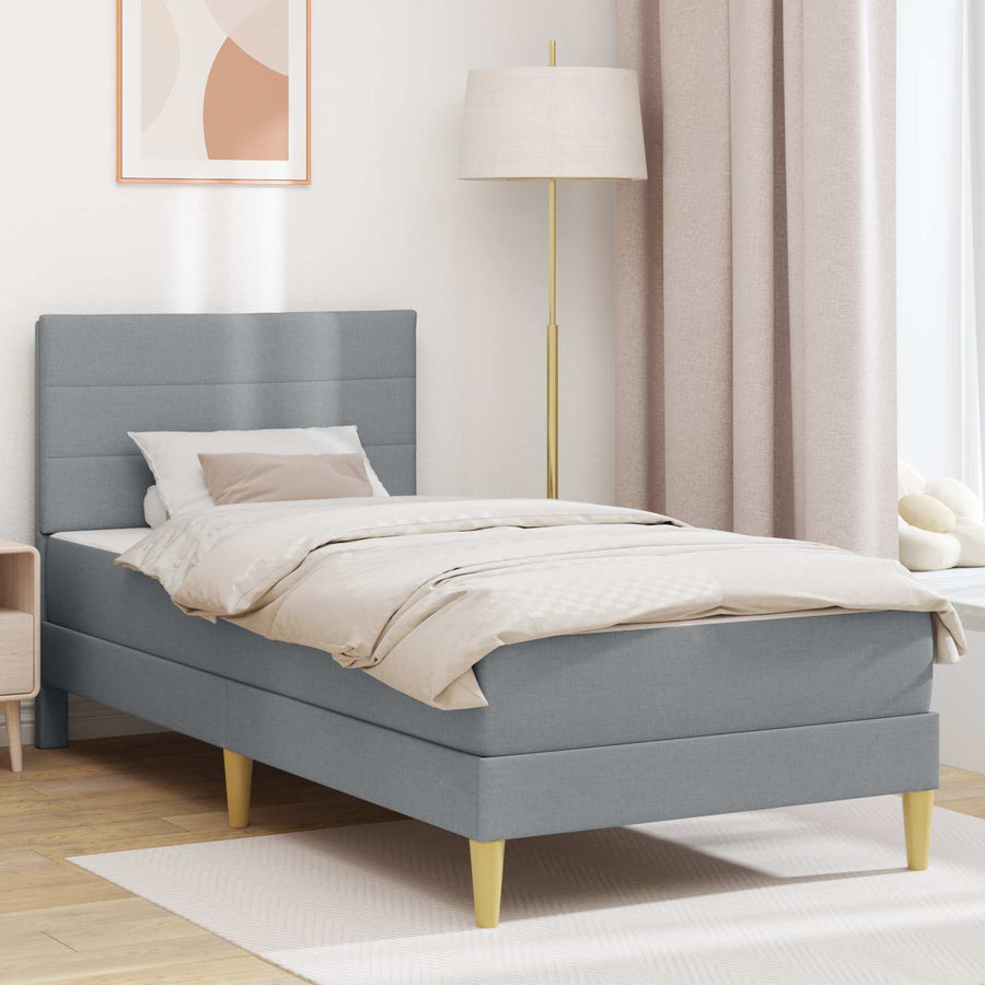 Bedframe Lichtgrijs 100 x 200 cm Polyester