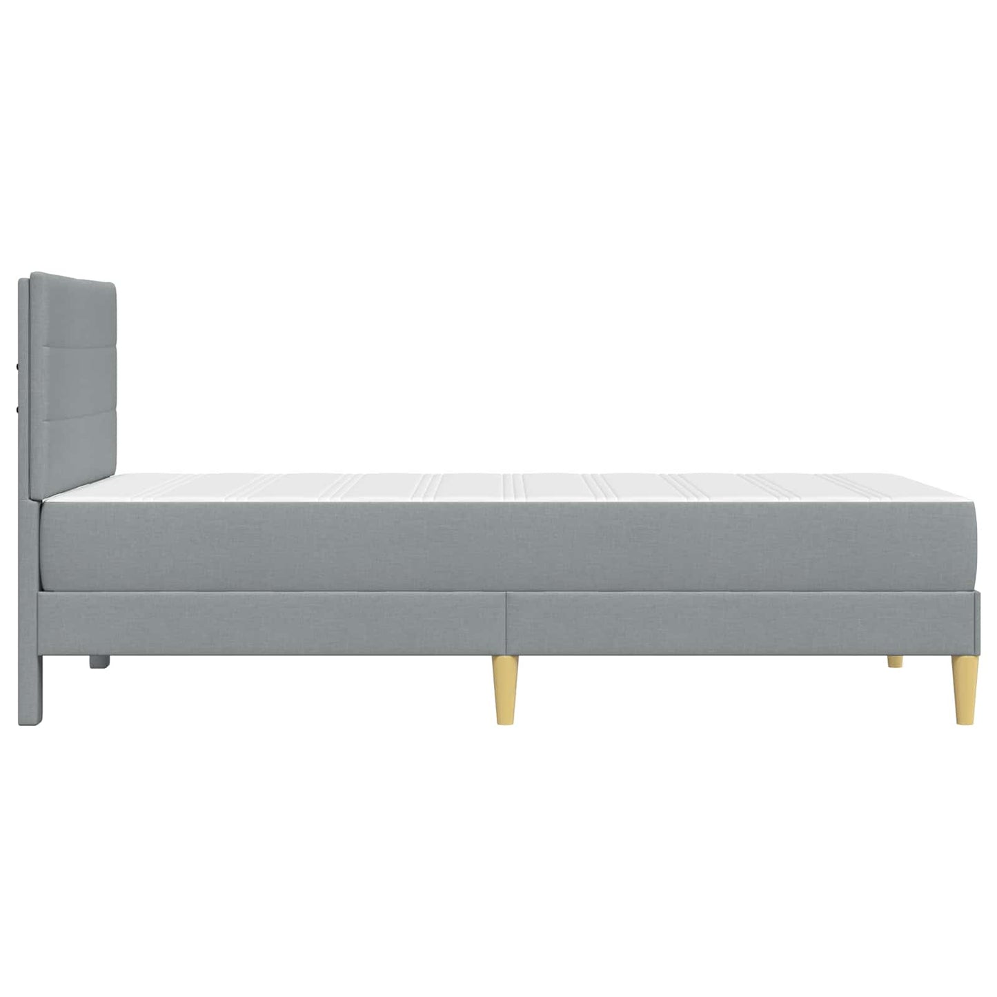 Bedframe Lichtgrijs 100 x 200 cm Polyester