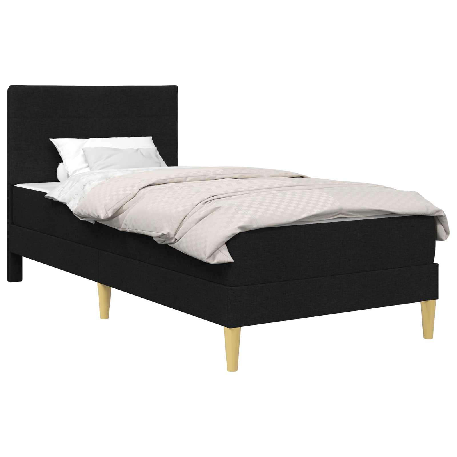 Bedframe Zwart 100 x 200 cm Polyester