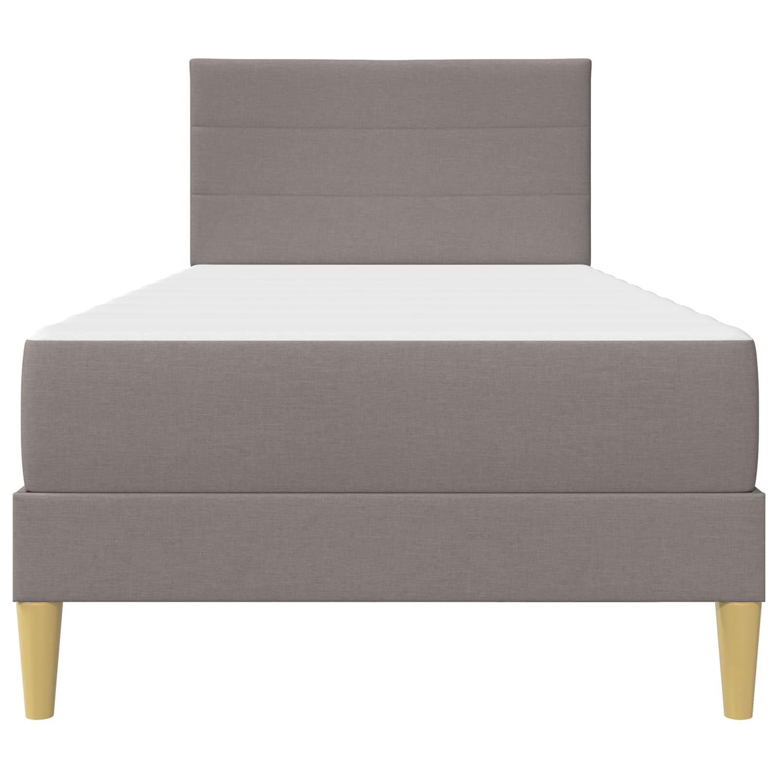 Bedframe Taupe 100 x 200 cm Polyester