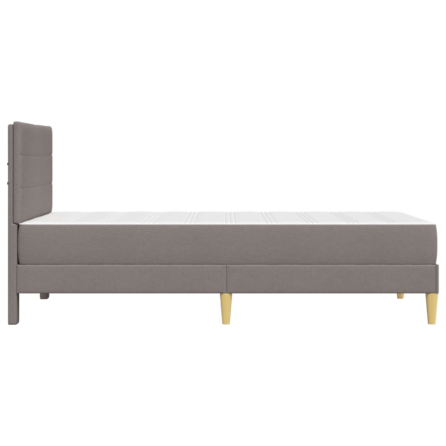 Bedframe Taupe 100 x 200 cm Polyester