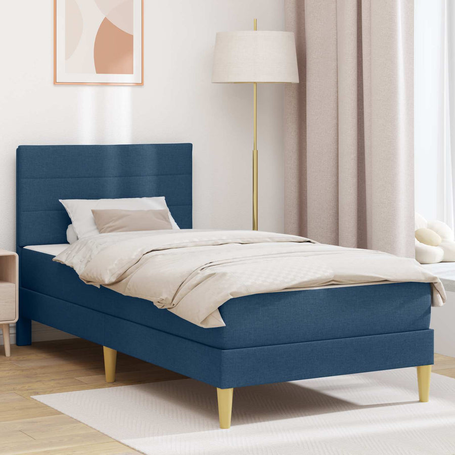Bedframe Blauw 100 x 200 cm Polyester