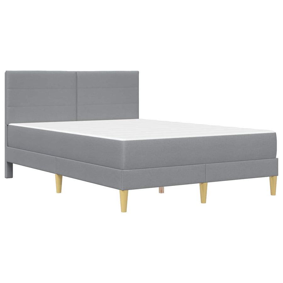 Bedframe vidaXL Bedframe Lichtgrijs 120 x 190 cm Polyester