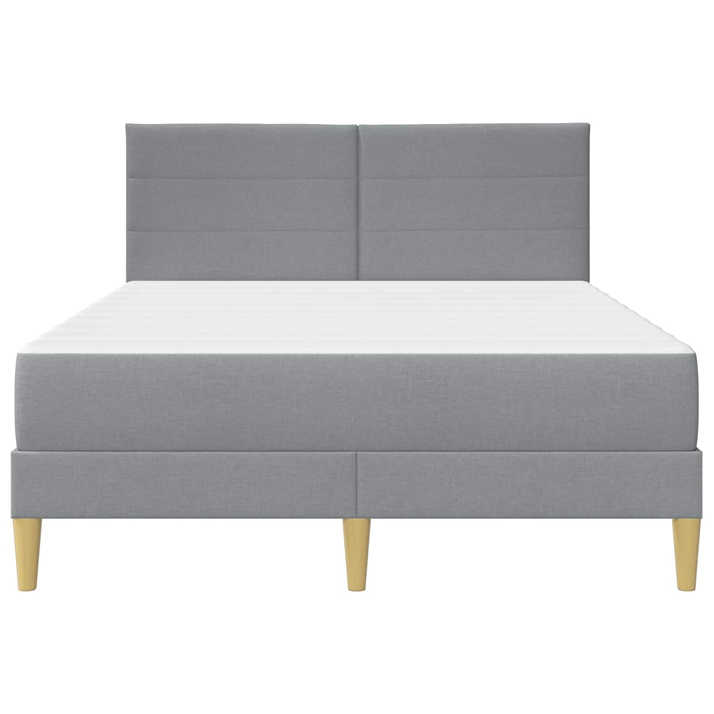 Bedframe vidaXL Bedframe Lichtgrijs 120 x 190 cm Polyester