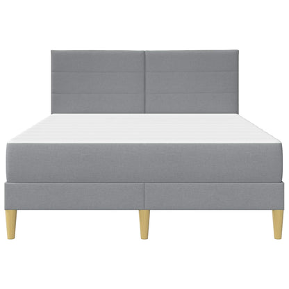 Bedframe vidaXL Bedframe Lichtgrijs 120 x 190 cm Polyester