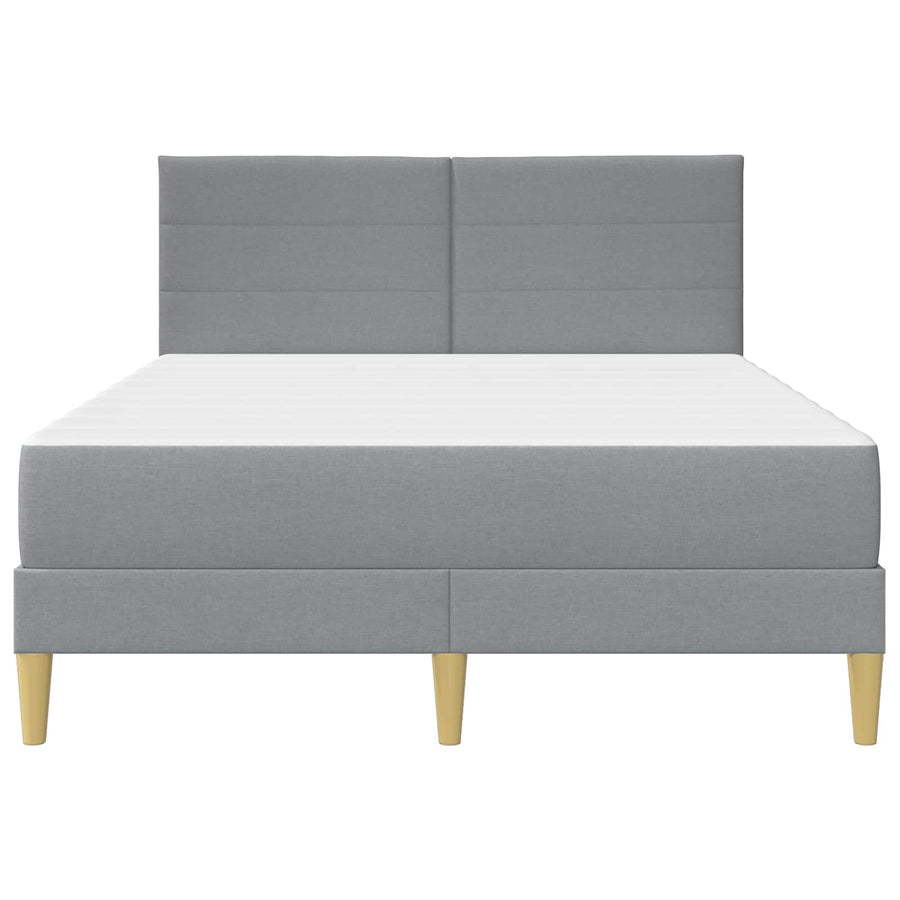 Bedframe vidaXL Bedframe Lichtgrijs 120 x 190 cm Polyester