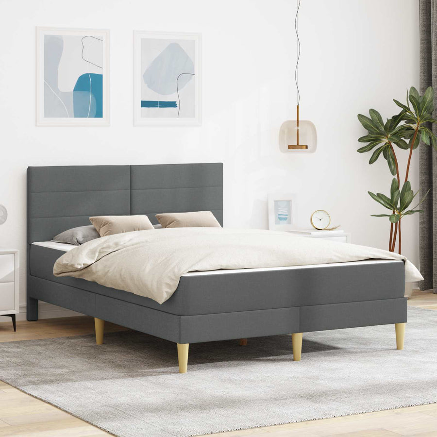 Bedframe Donkergrijs 120 x 200 cm Polyester