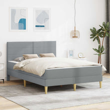 Bedframe Lichtgrijs 140 x 190 cm Polyester