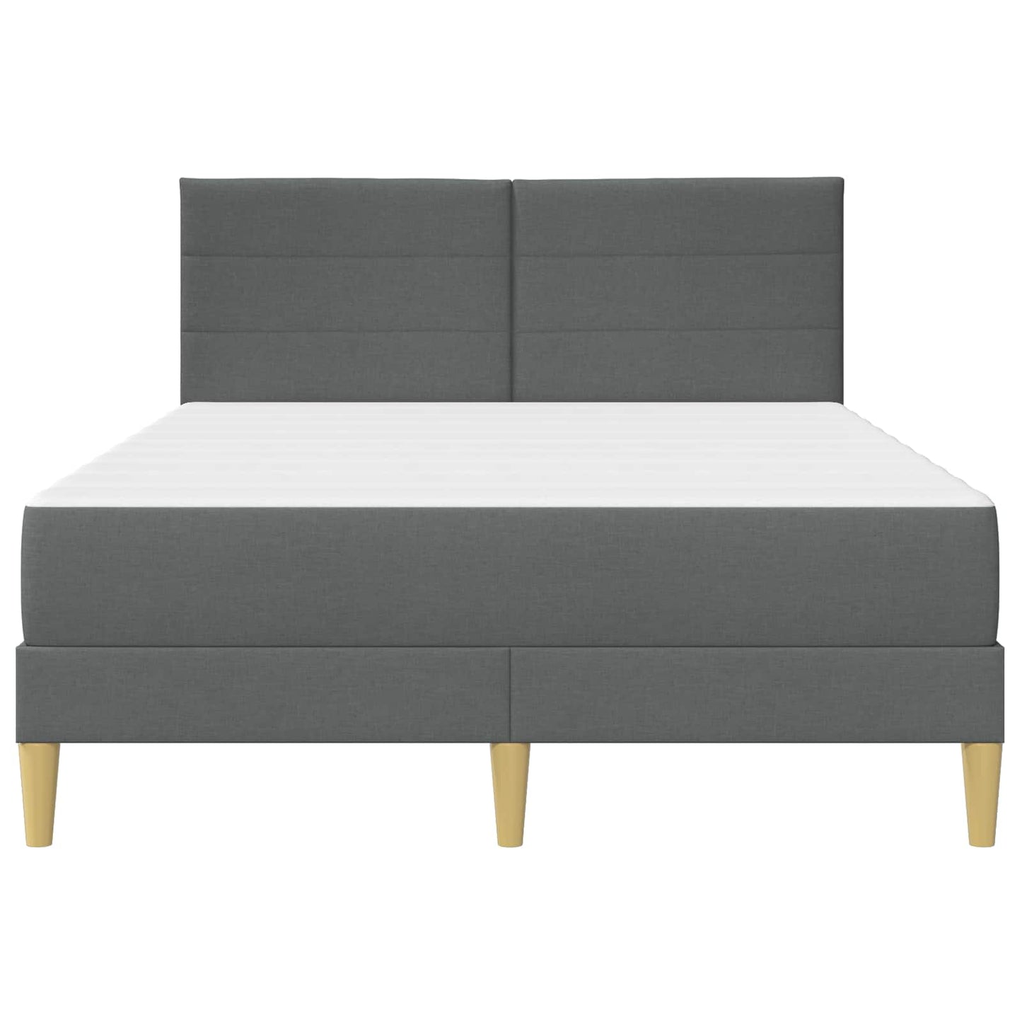 Bedframe Donkergrijs 140 x 190 cm Polyester
