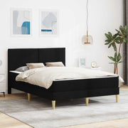 Bedframe 140x190 cm zwart polyester