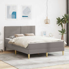 Bedframe 140x190 cm taupe polyester