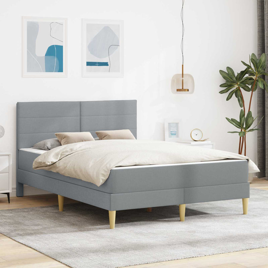 Bedframe Lichtgrijs 140 x 200 cm Polyester