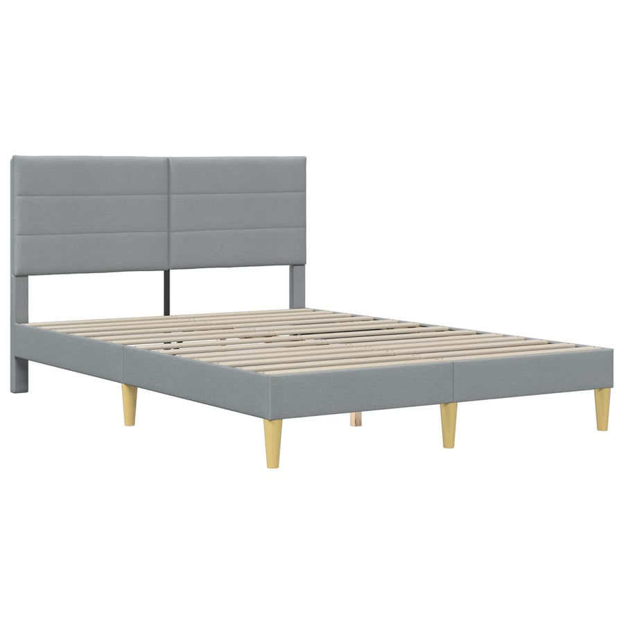 Bedframe Lichtgrijs 140 x 200 cm Polyester