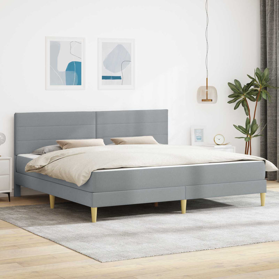 Bedframe Lichtgrijs 180 x 200 cm Polyester