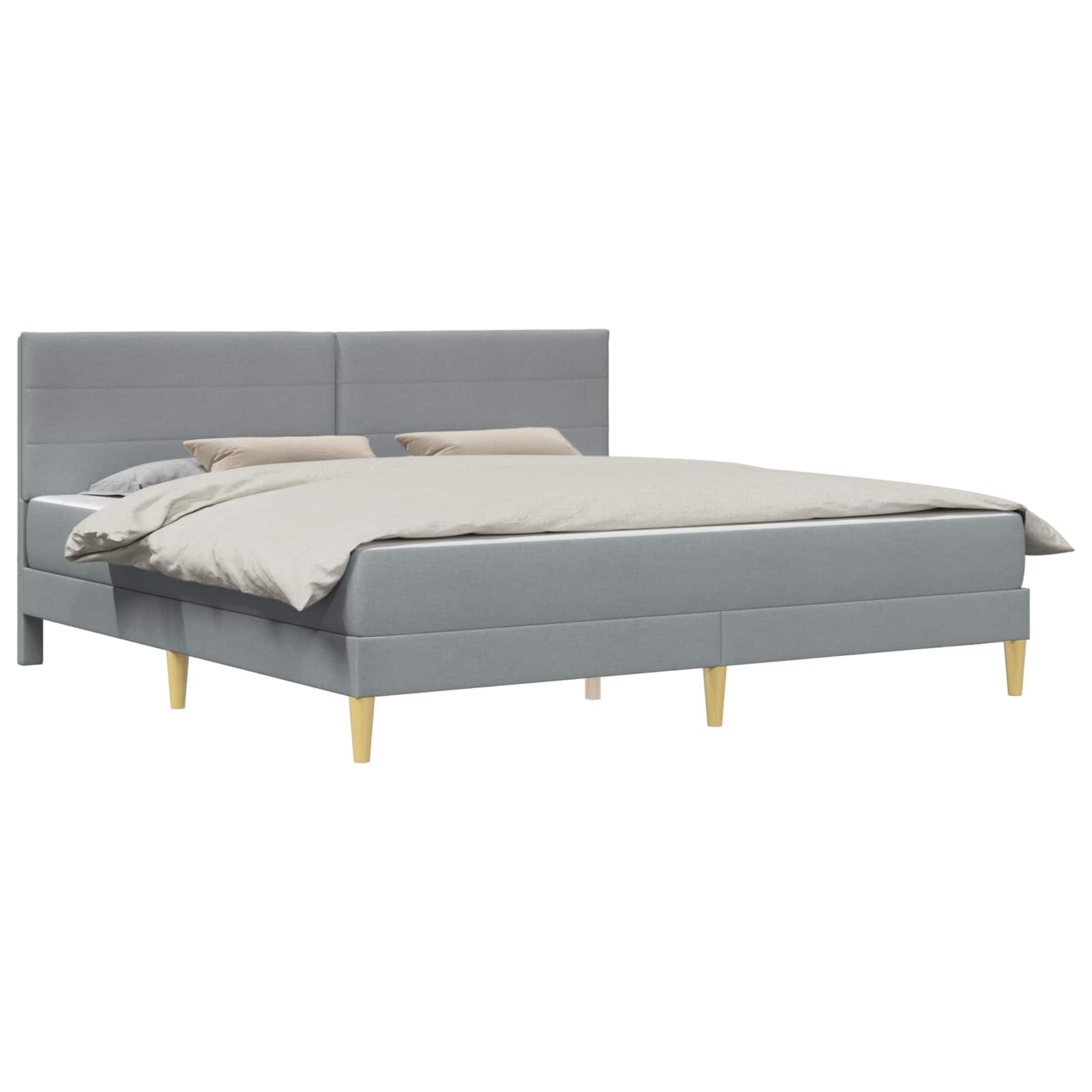 Bedframe Lichtgrijs 180 x 200 cm Polyester