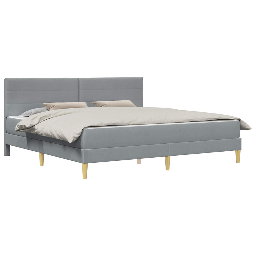 Bedframe Lichtgrijs 180 x 200 cm Polyester