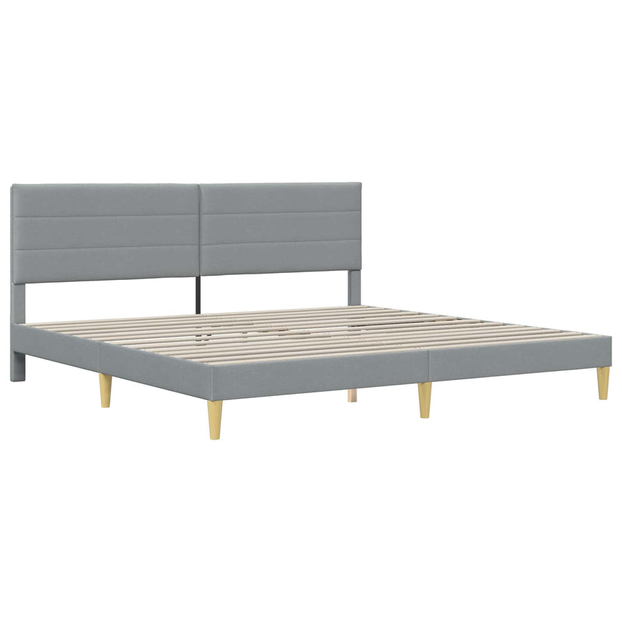 Bedframe Lichtgrijs 180 x 200 cm Polyester