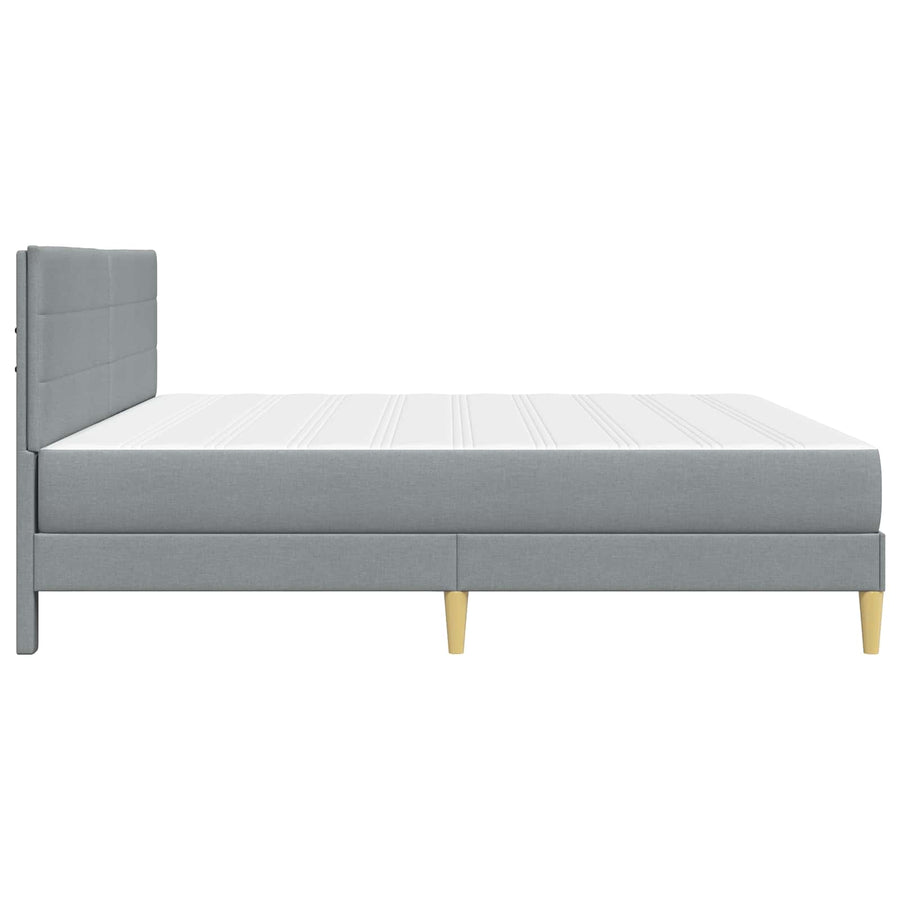 Bedframe Lichtgrijs 180 x 200 cm Polyester