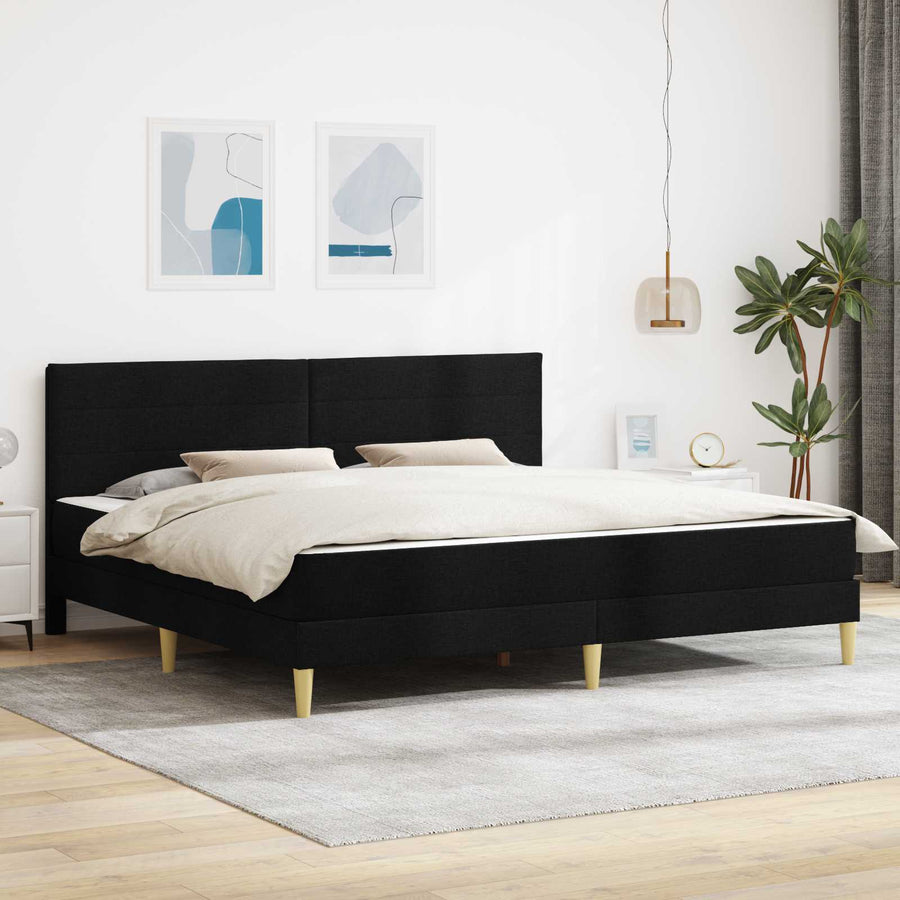 Bedframe Zwart 180 x 200 cm Polyester