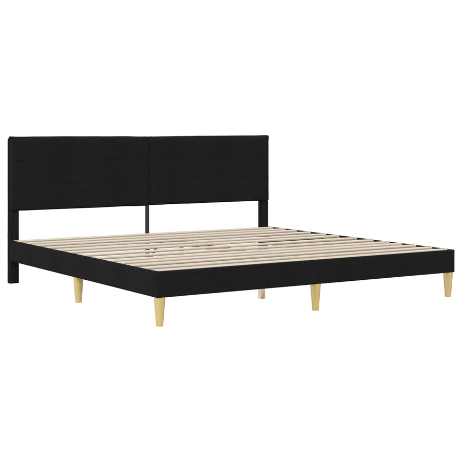 Bedframe Zwart 180 x 200 cm Polyester