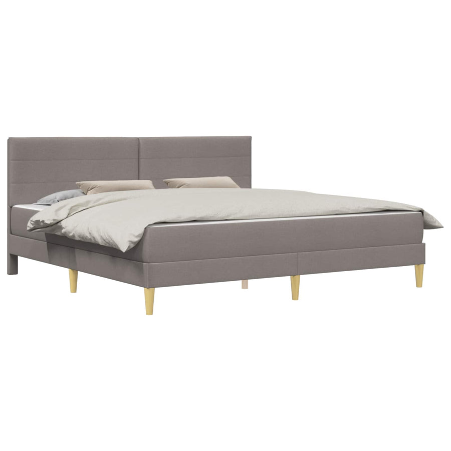 Bedframe Taupe 180 x 200 cm Polyester