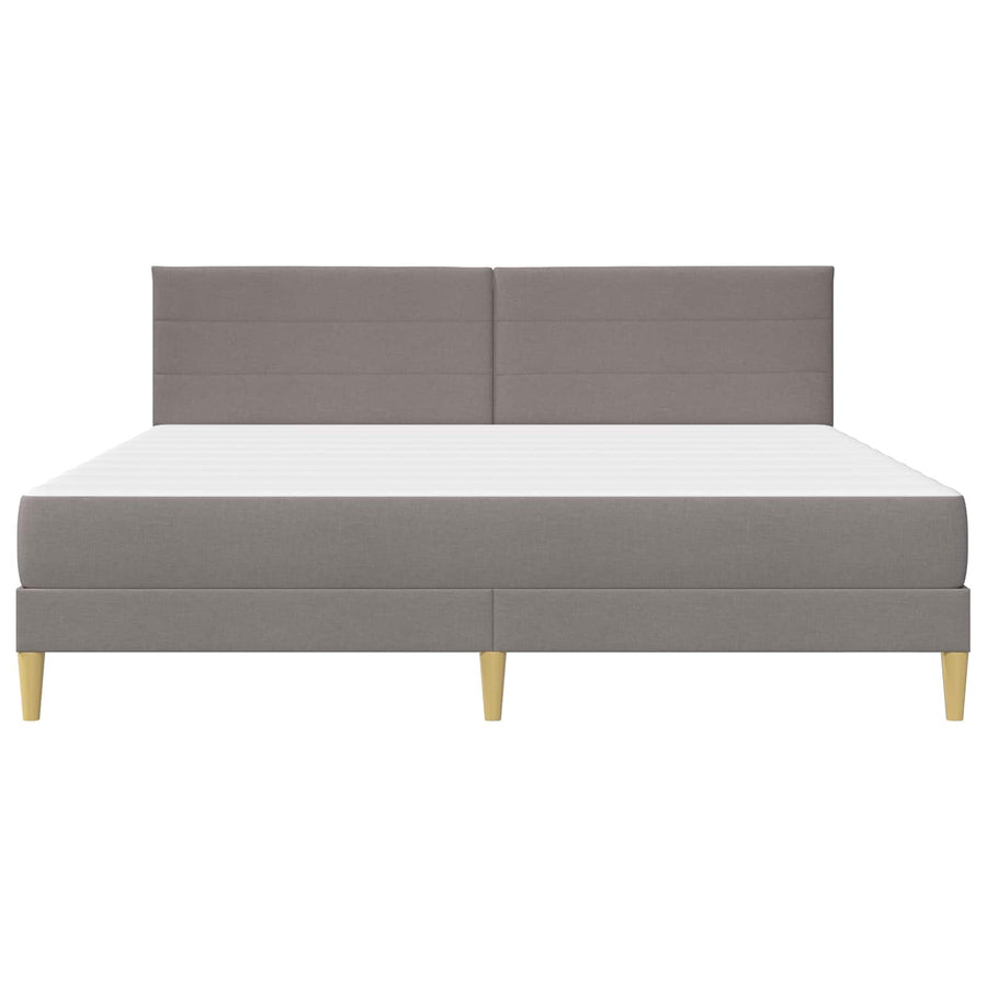 Bedframe Taupe 180 x 200 cm Polyester
