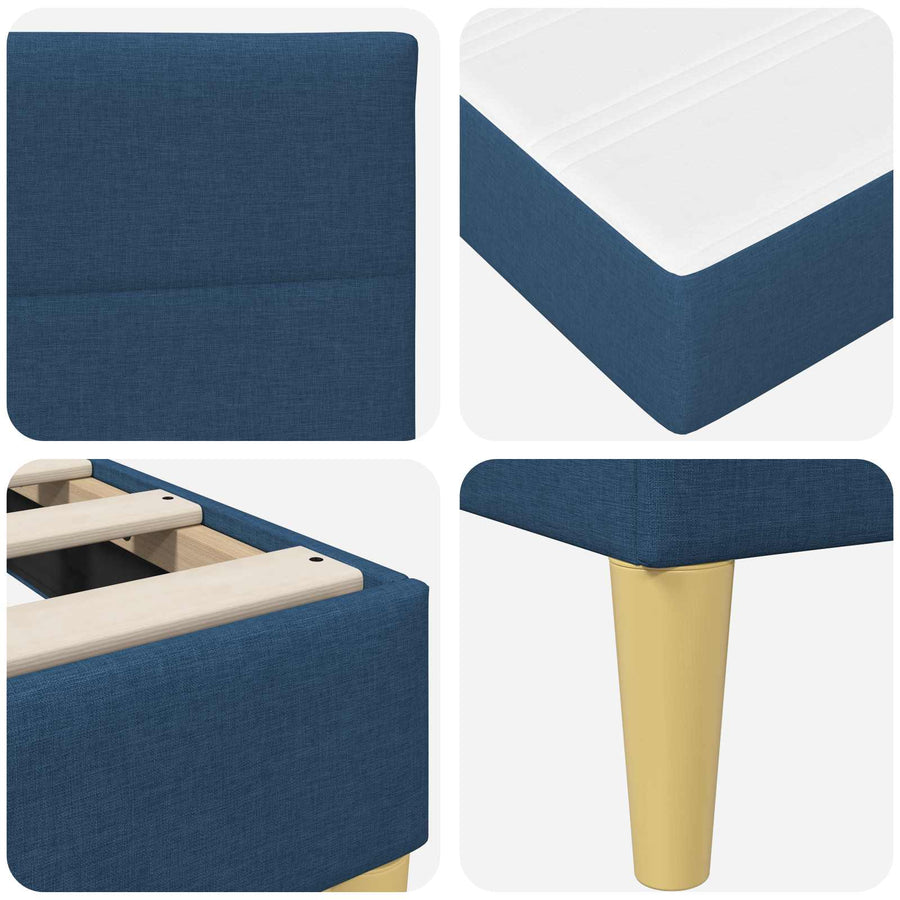 Bedframe Blauw 180 x 200 cm Polyester