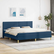 Bedframe 180x200 cm blauw polyester
