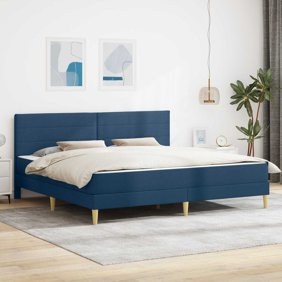 Bedframe Blauw 180 x 200 cm Polyester