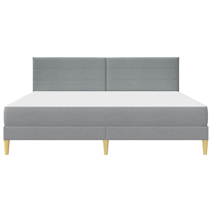 Bedframe Lichtgrijs 200 x 200 cm Polyester