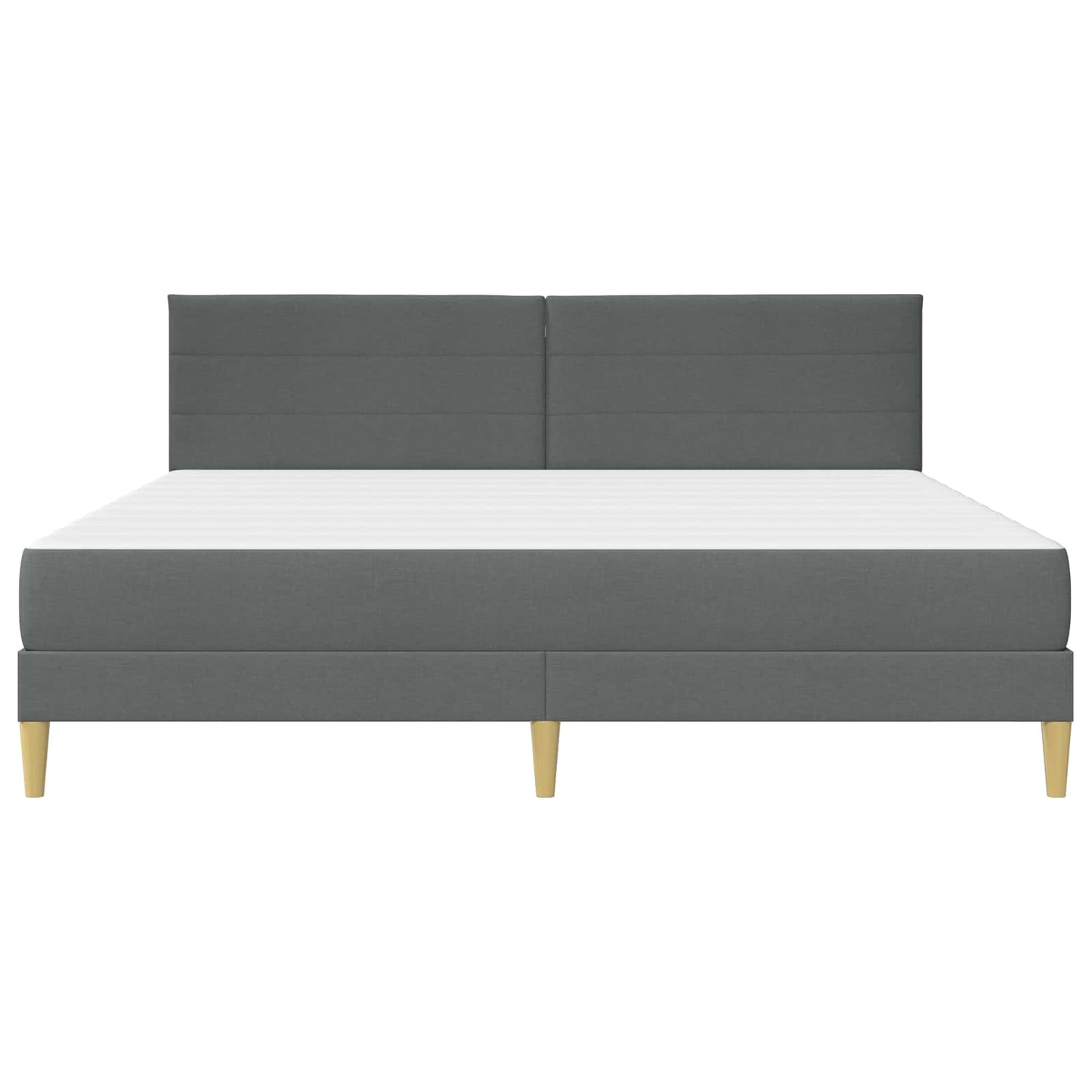 Bedframe Donkergrijs 200 x 200 cm Polyester