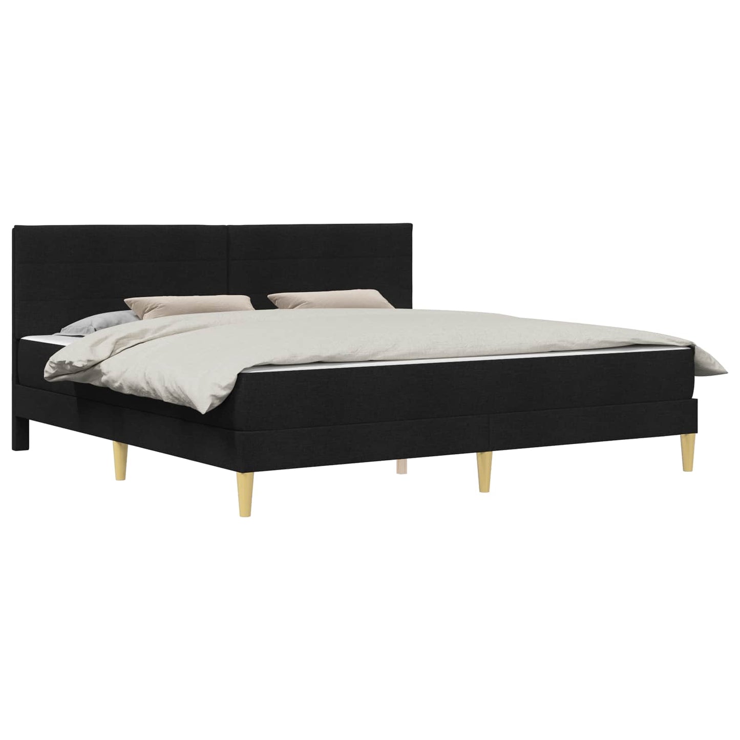 Bedframe Zwart 200 x 200 cm Polyester