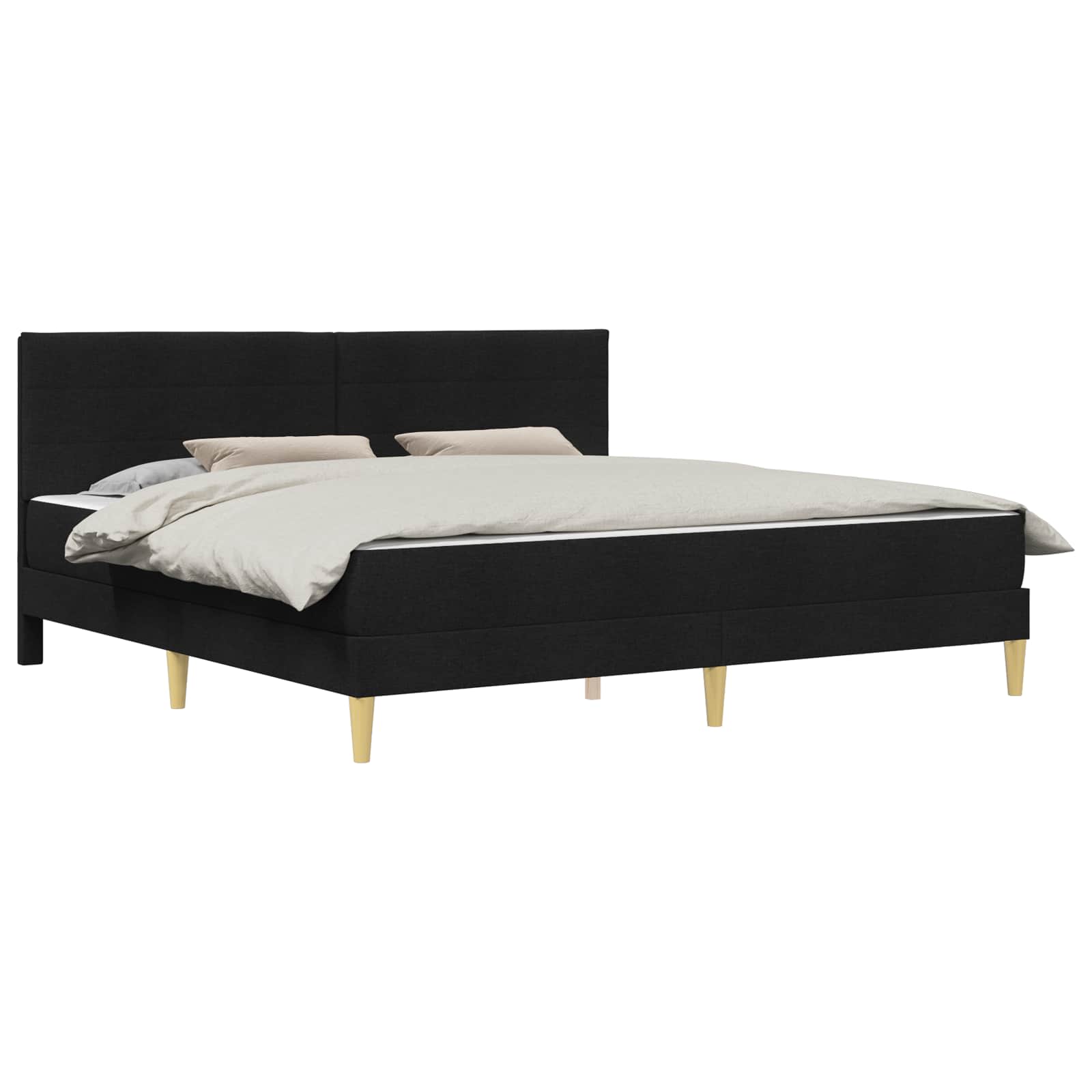 Bedframe Zwart 200 x 200 cm Polyester