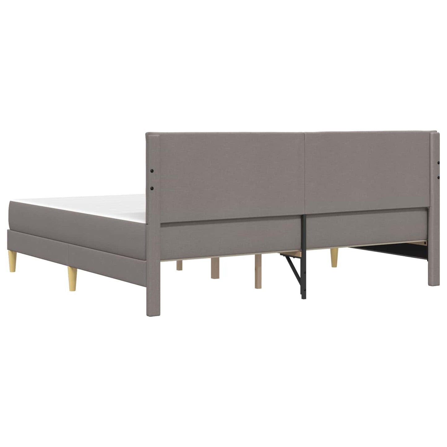 Bedframe Taupe 200 x 200 cm Polyester
