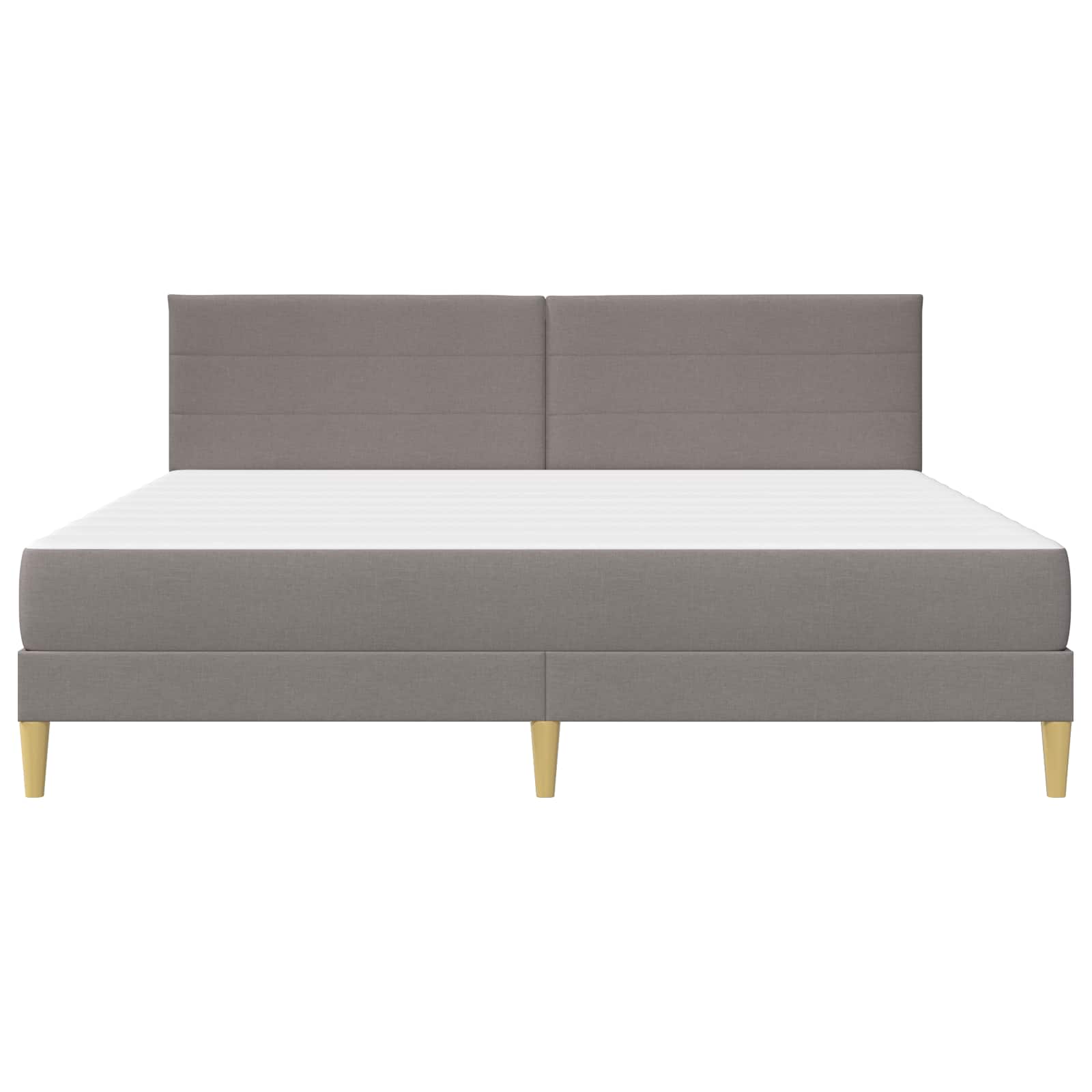 Bedframe Taupe 200 x 200 cm Polyester