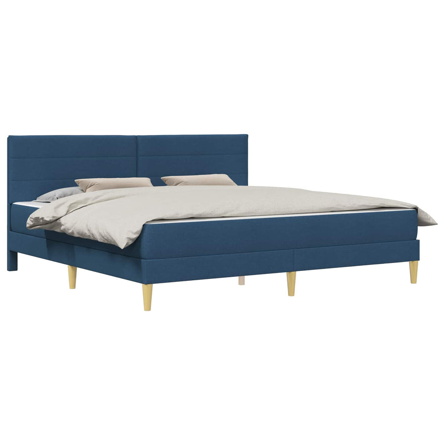 Bedframe Blauw 200 x 200 cm Polyester