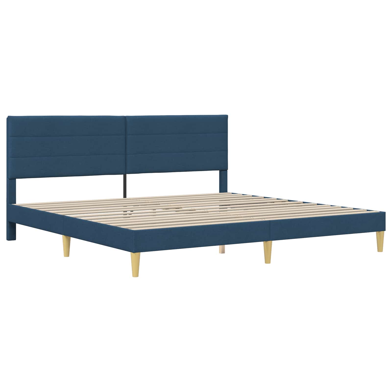 Bedframe Blauw 200 x 200 cm Polyester