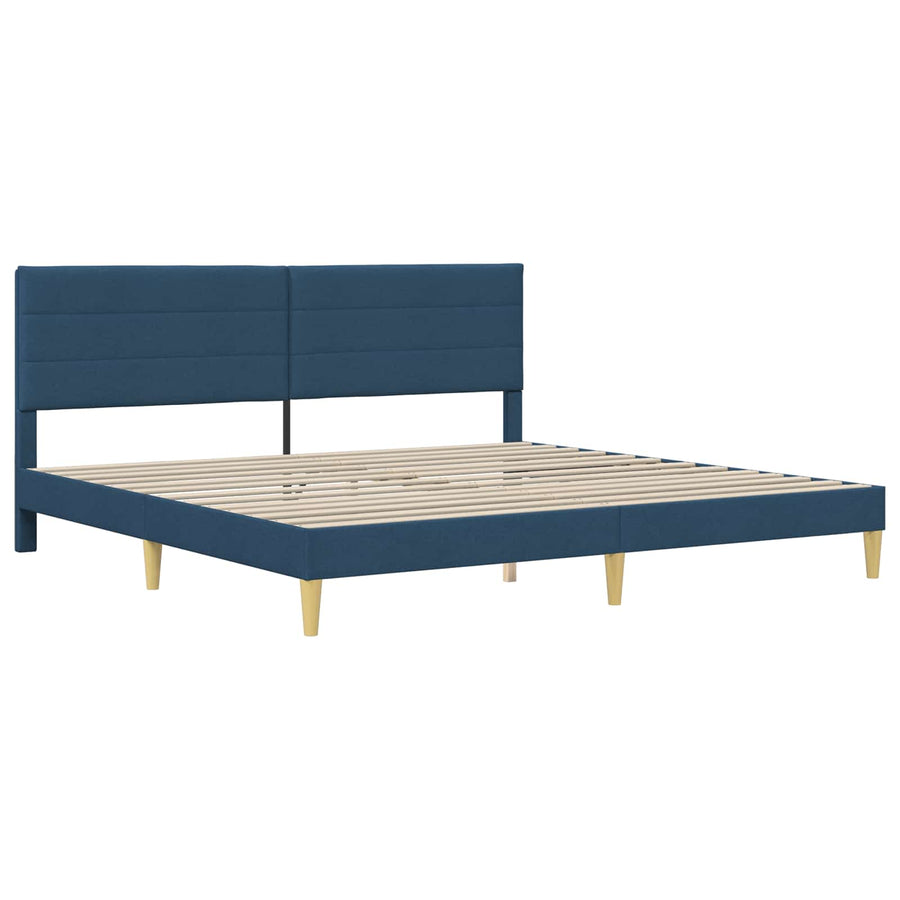 Bedframe Blauw 200 x 200 cm Polyester