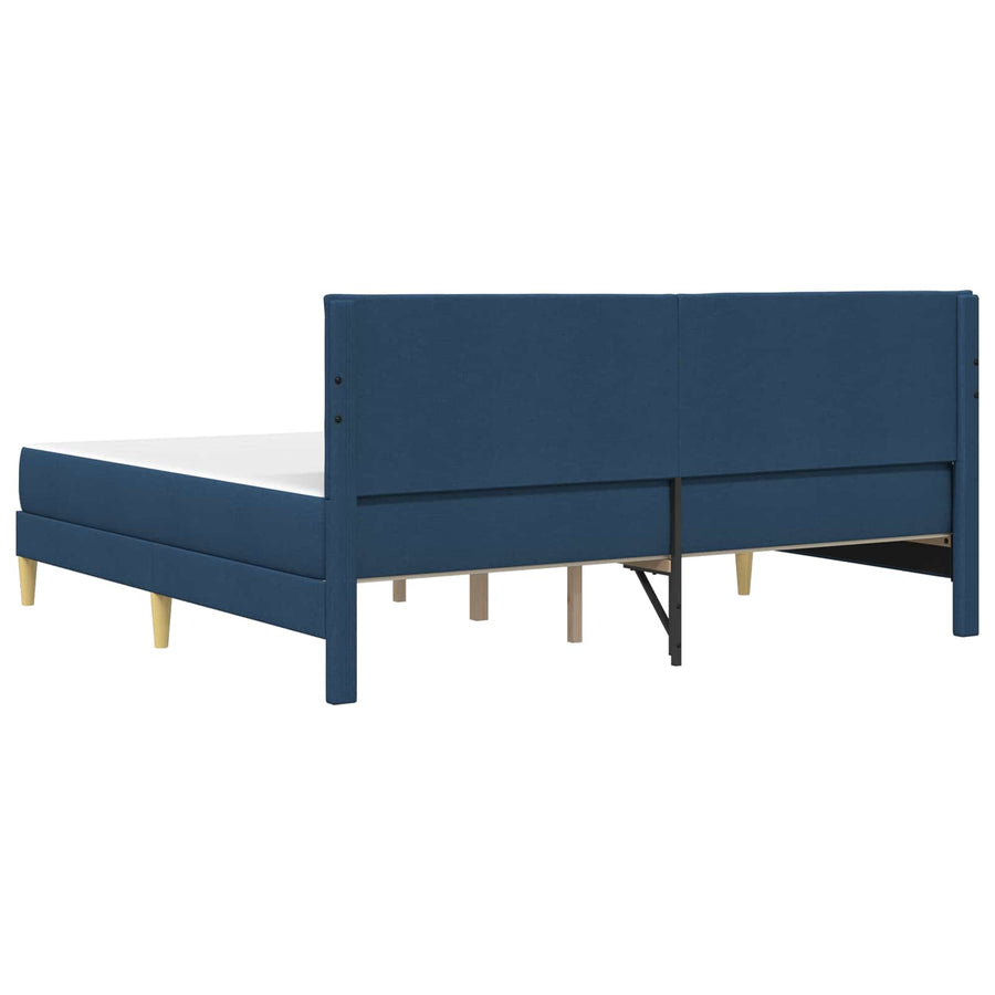 Bedframe Blauw 200 x 200 cm Polyester