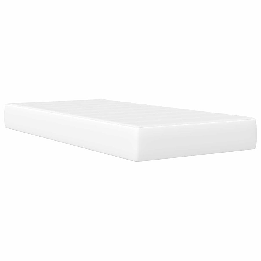 Bedframe met LED-stripverlichting Wit 80 x 200 cm Kunstleer
