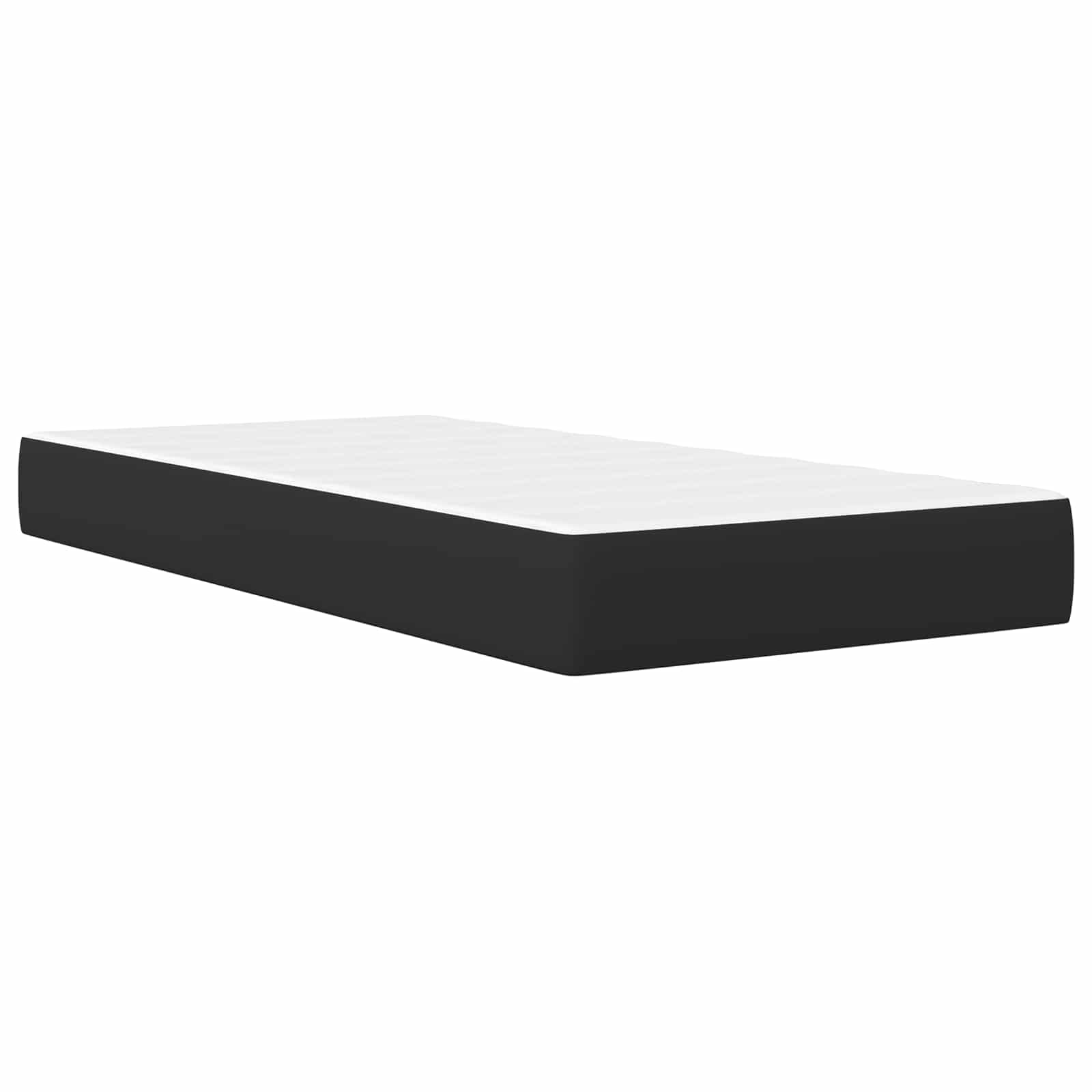 Bedframe met LED-stripverlichting Zwart 90 x 200 cm Kunstleer